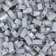 Miyuki half tila 5x2.4mm beads - Silver grey ceylon HTL-526